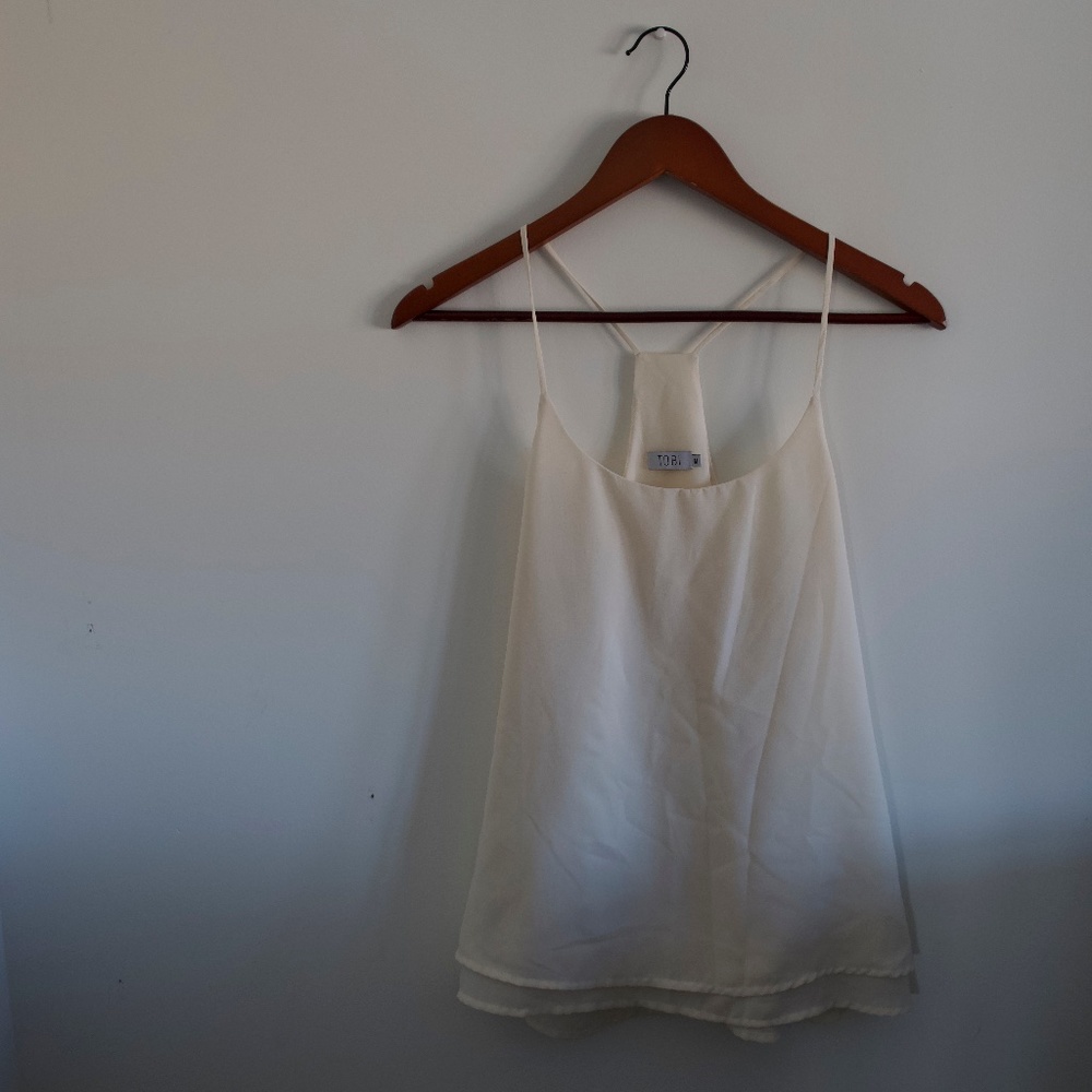 Tobi White Cami. Size M.